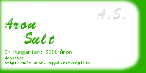 aron sult business card